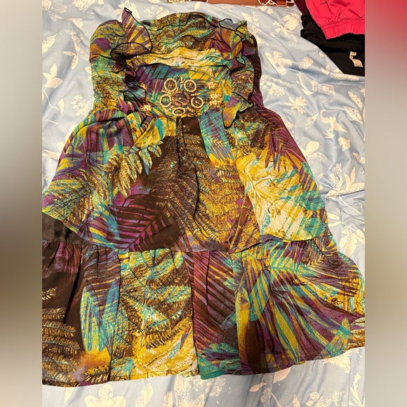 XOXO Dresses & Skirts - XOXO Multicolor Leaf Print Dress